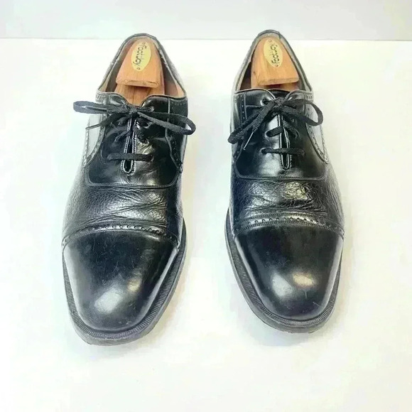 Mezlan Other - Mezlan Black Cap Toe Oxfords Nicola Dress Shoes Mens Size 10W
